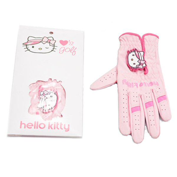 Hello Kitty Golf Golf-Handschuh Grösse M in pink passen linke Hand, Hello Kitty Golf Glove pink size M for left handed golfer