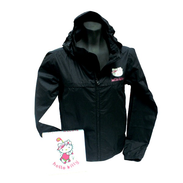 >Hello Kitty Windproof Jacke in schwarz weiss oder pink, >Hello Kitty Windproof Jacket in black white or pink