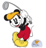 Mickey Mouse spielt Golf und begeistert mit seinem trendigen Golfsortiment, Mickey Mouse is ready for golf and present its stylish accessories